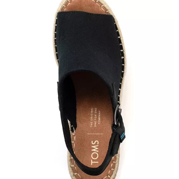 Tom's Monica Slingback Espadrille Wedge Sandals-10 - Picture 3 of 7